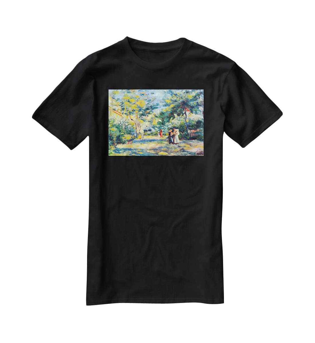 A Garden in Montmartre by Renoir T-Shirt - Canvas Art Rocks - 1
