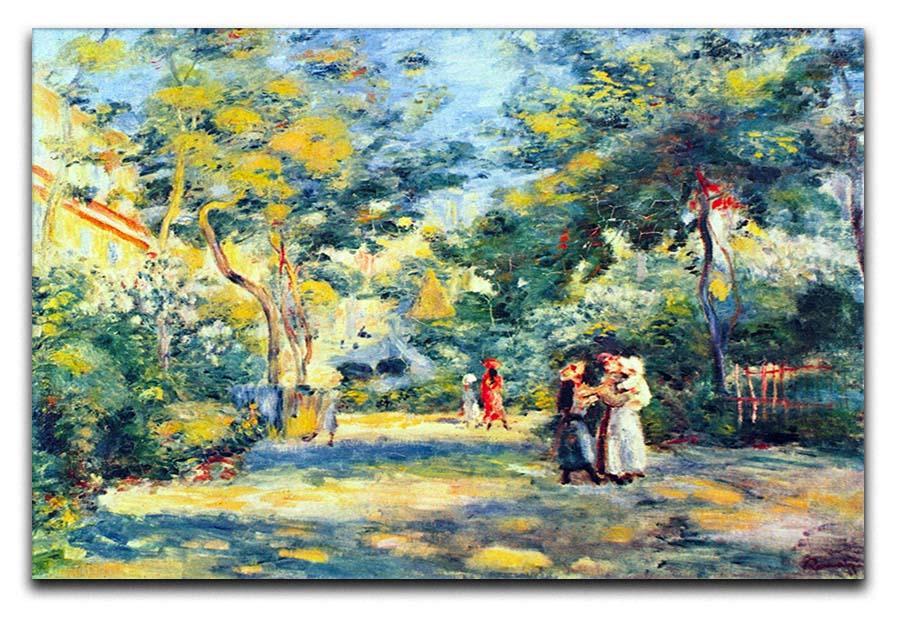 A Garden in Montmartre by Renoir Canvas Print or Poster  - Canvas Art Rocks - 1