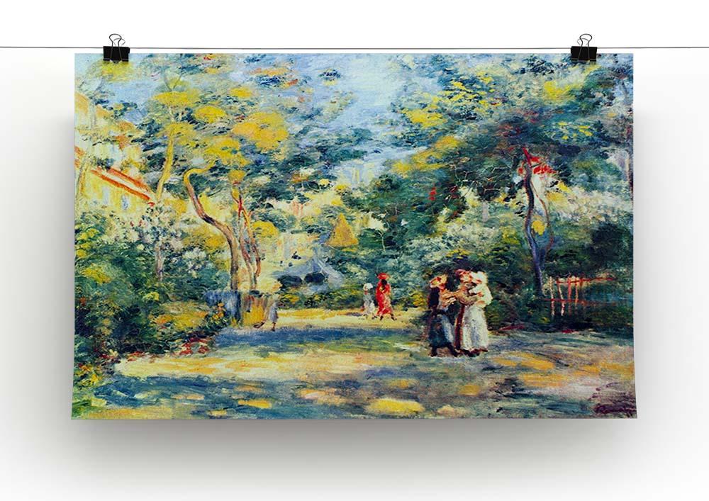 A Garden in Montmartre by Renoir Canvas Print or Poster - Canvas Art Rocks - 2