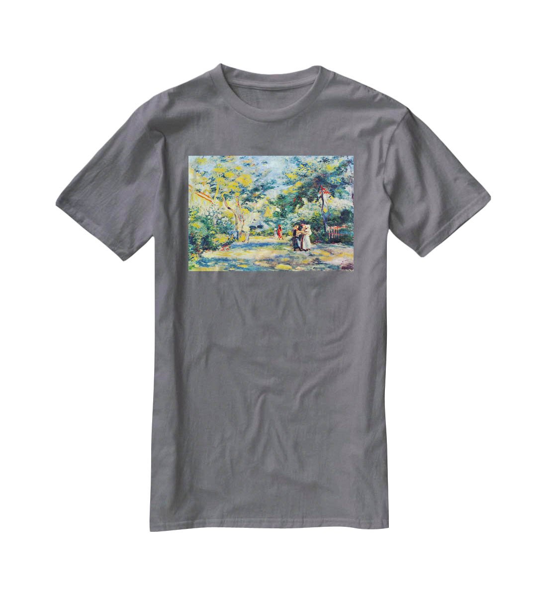 A Garden in Montmartre by Renoir T-Shirt - Canvas Art Rocks - 3