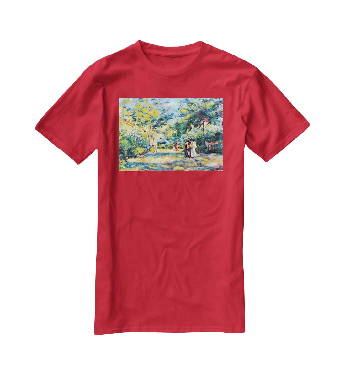 A Garden in Montmartre by Renoir T-Shirt - Canvas Art Rocks - 4