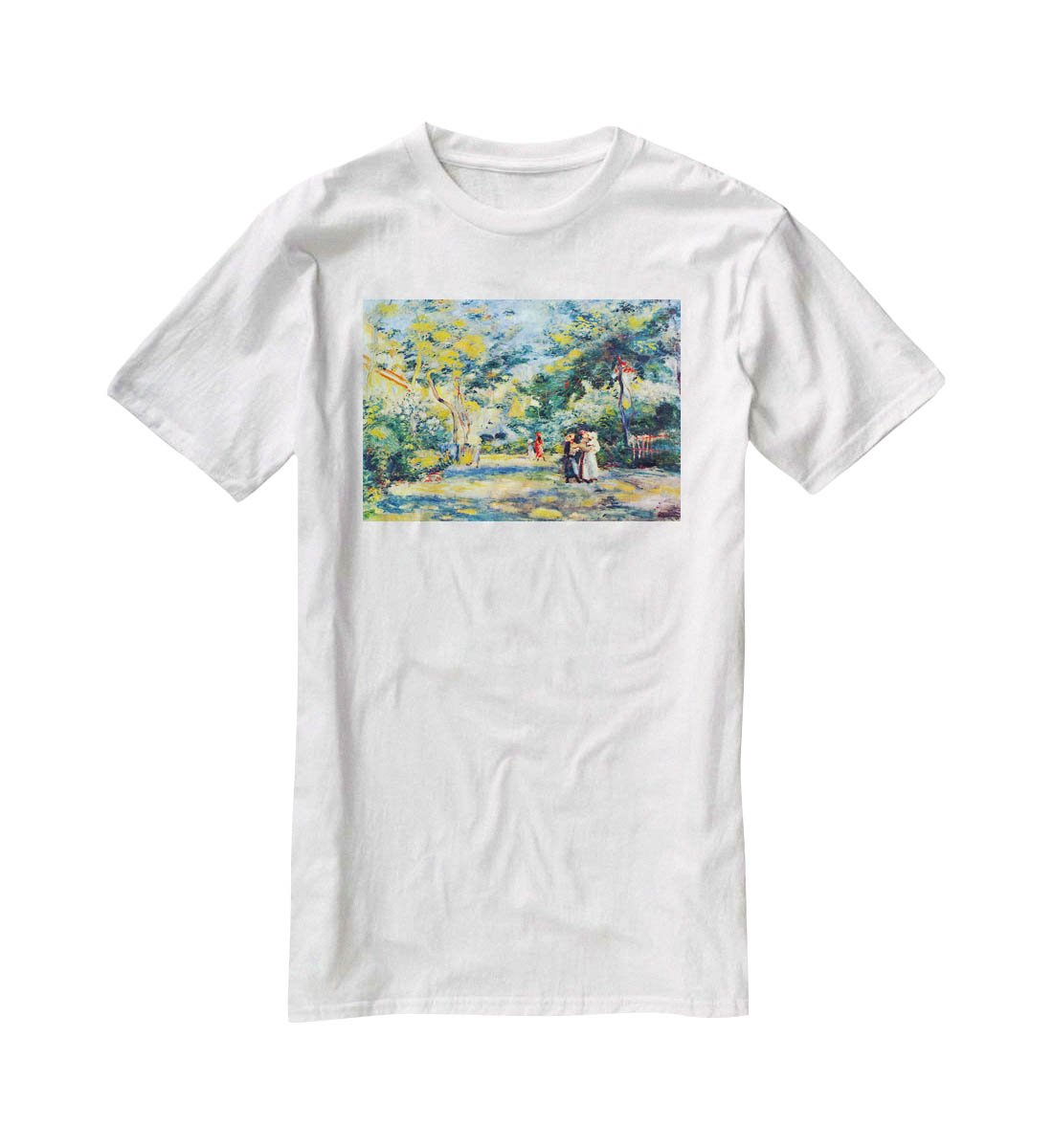 A Garden in Montmartre by Renoir T-Shirt - Canvas Art Rocks - 5