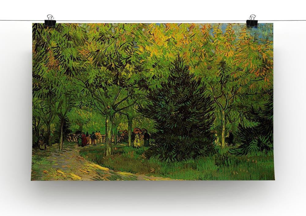 A Lane in the Public Garden at Arles by Van Gogh Canvas Print & Poster - Canvas Art Rocks - 2