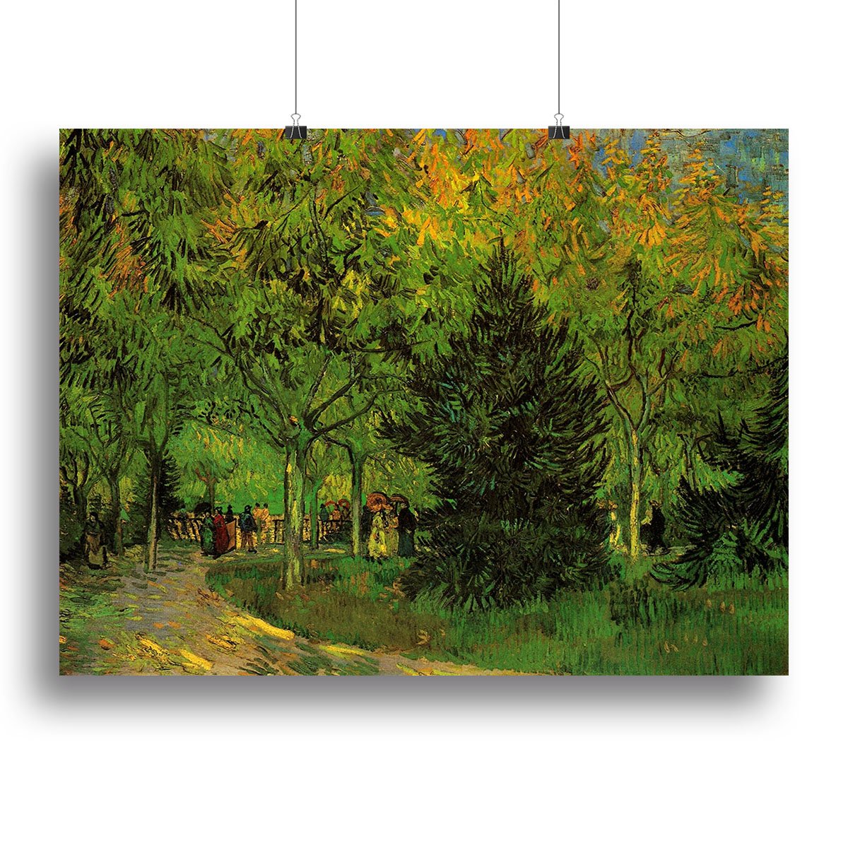 A Lane in the Public Garden at Arles by Van Gogh Canvas Print or Poster