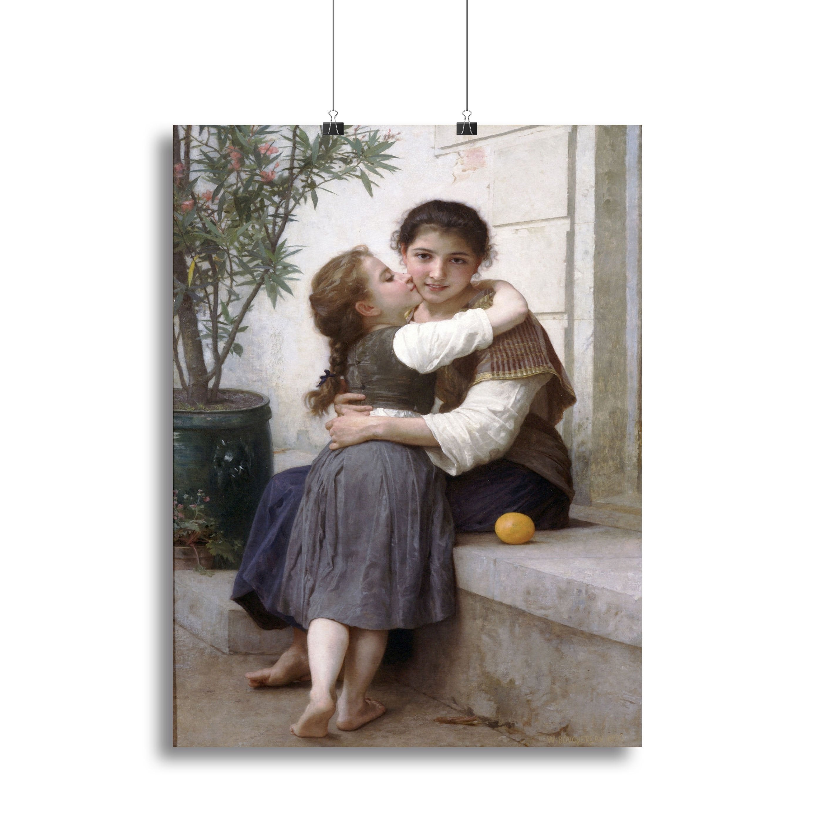 A Little Coaxing 1890 By Bouguereau Canvas Print or Poster