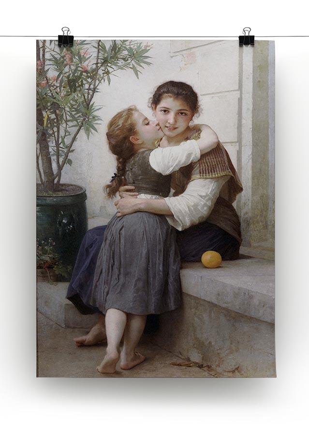 A Little Coaxing 1890 By Bouguereau Canvas Print or Poster - Canvas Art Rocks - 2
