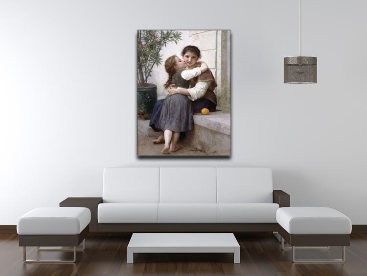 A Little Coaxing 1890 By Bouguereau Canvas Print or Poster - Canvas Art Rocks - 4