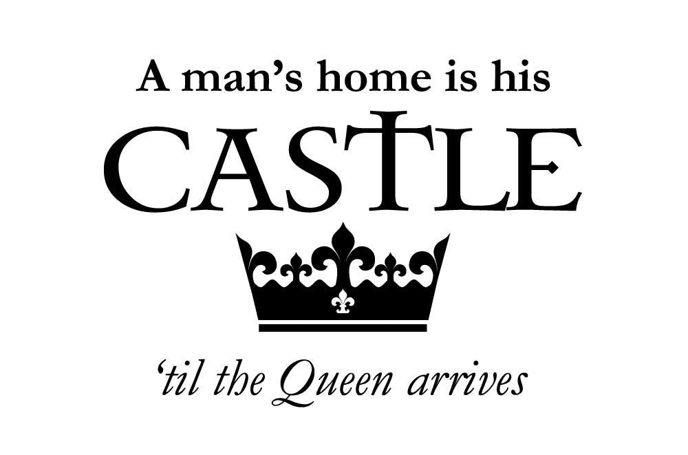 A Mans Castle Queen Wall Sticker - Canvas Art Rocks - 2