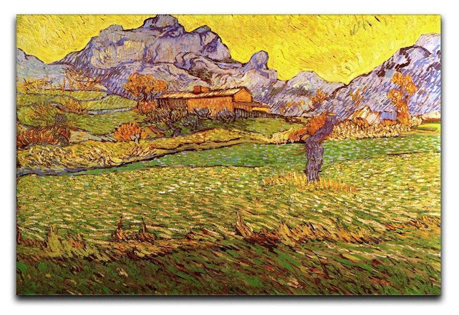 A Meadow in the Mountains Le Mas de Saint-Paul by Van Gogh Canvas Print & Poster  - Canvas Art Rocks - 1