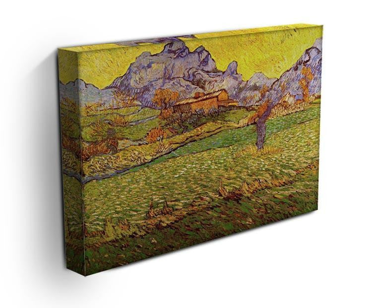 A Meadow in the Mountains Le Mas de Saint-Paul by Van Gogh Canvas Print & Poster - Canvas Art Rocks - 3