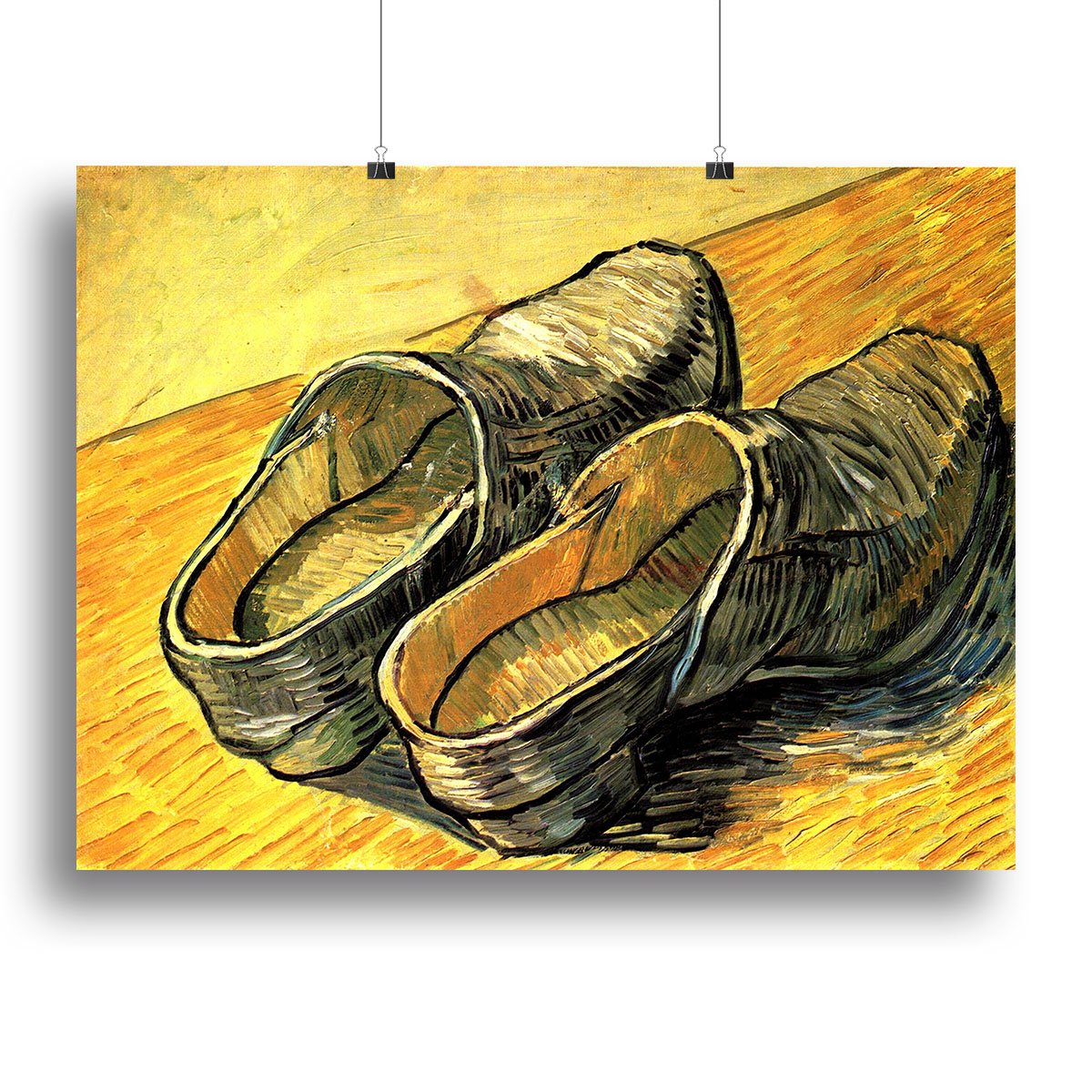 A Pair of Leather Clogs by Van Gogh Canvas Print or Poster