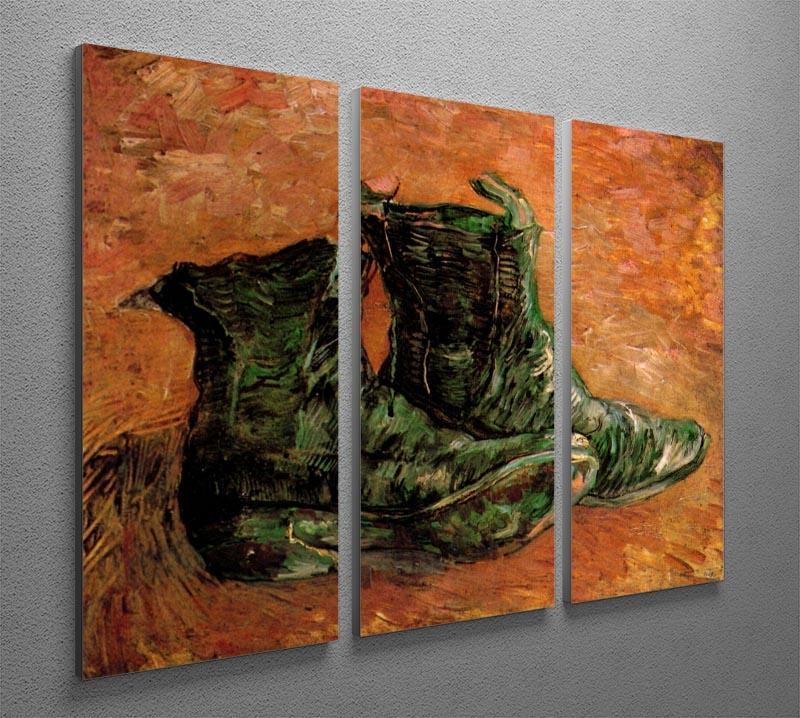 A Pair of Shoes by Van Gogh 3 Split Panel Canvas Print - Canvas Art Rocks - 4