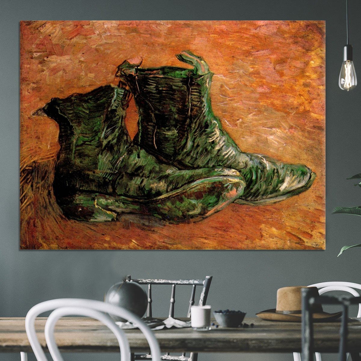 A Pair of Shoes by Van Gogh Canvas Print or Poster