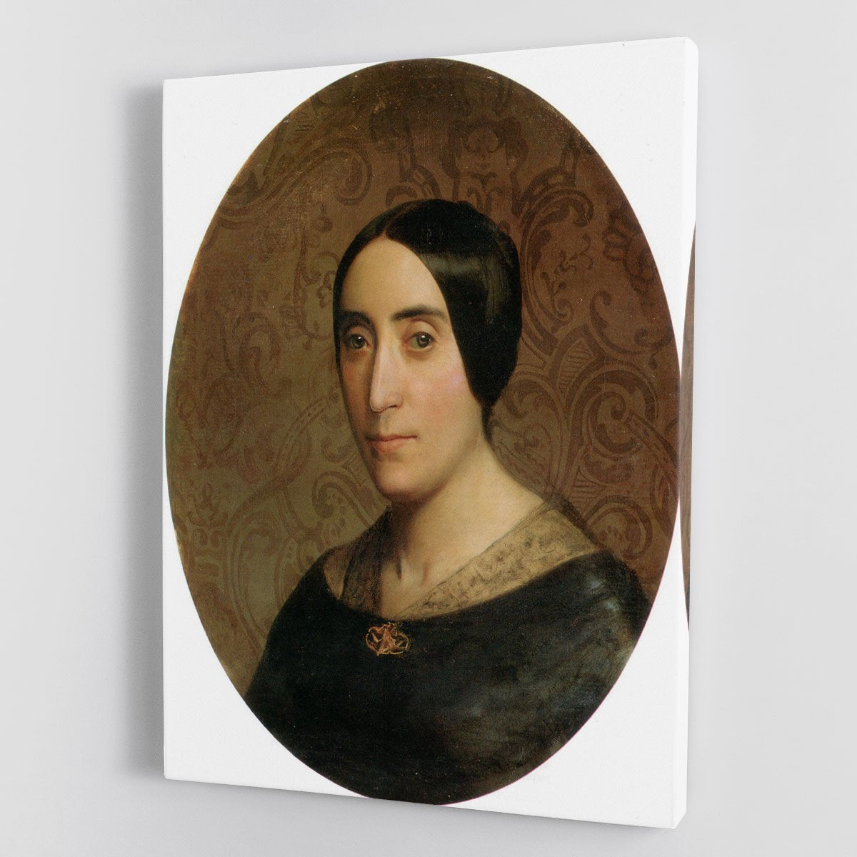 A Portrait of Amelina Dufaud Bouguereau 1850 By Bouguereau Canvas Print or Poster