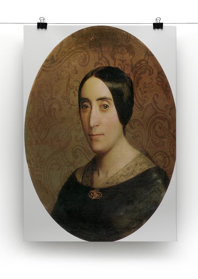 A Portrait of Amelina Dufaud Bouguereau 1850 By Bouguereau Canvas Print or Poster - Canvas Art Rocks - 2