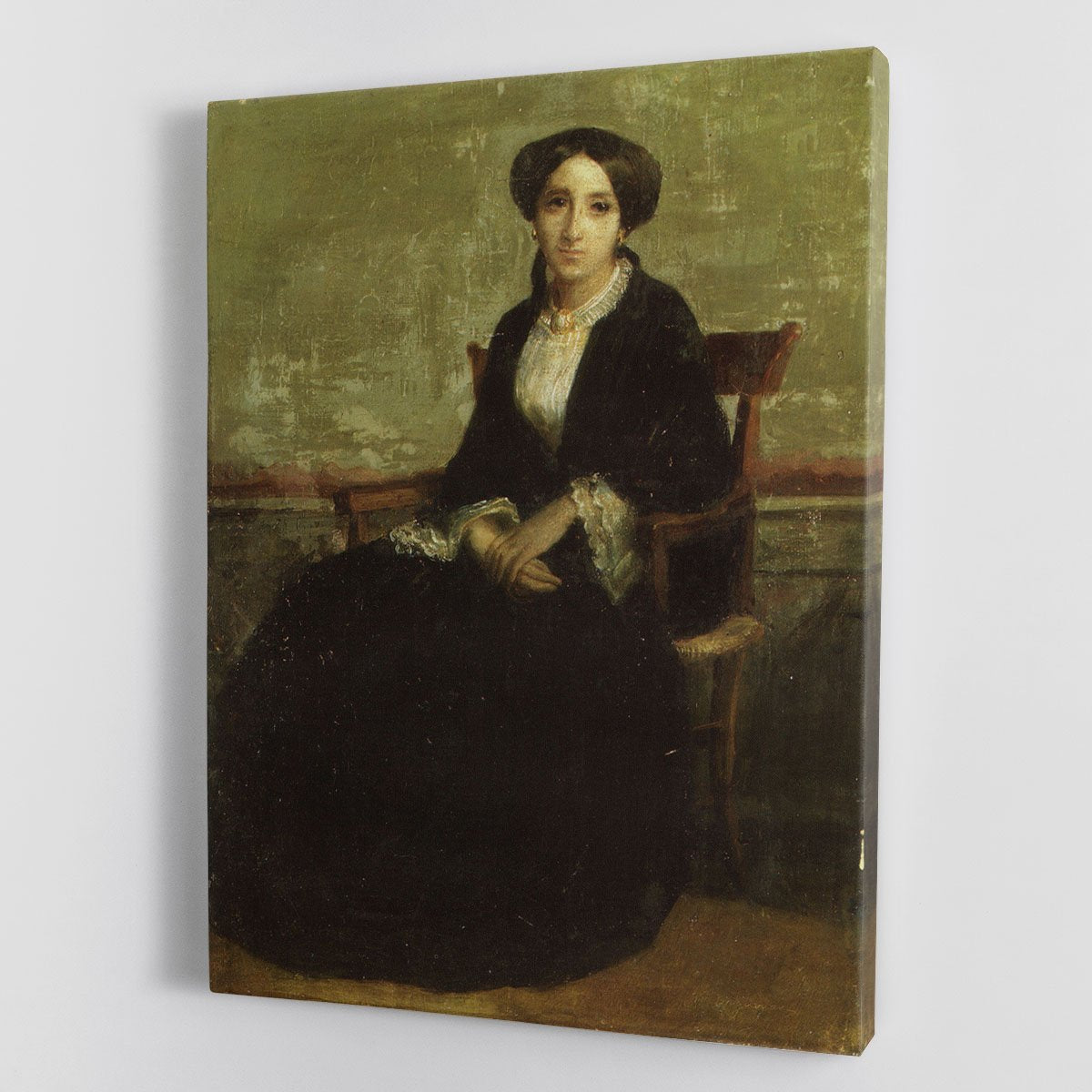 A Portrait of Genevieve Bouguereau 1850 By Bouguereau Canvas Print or Poster