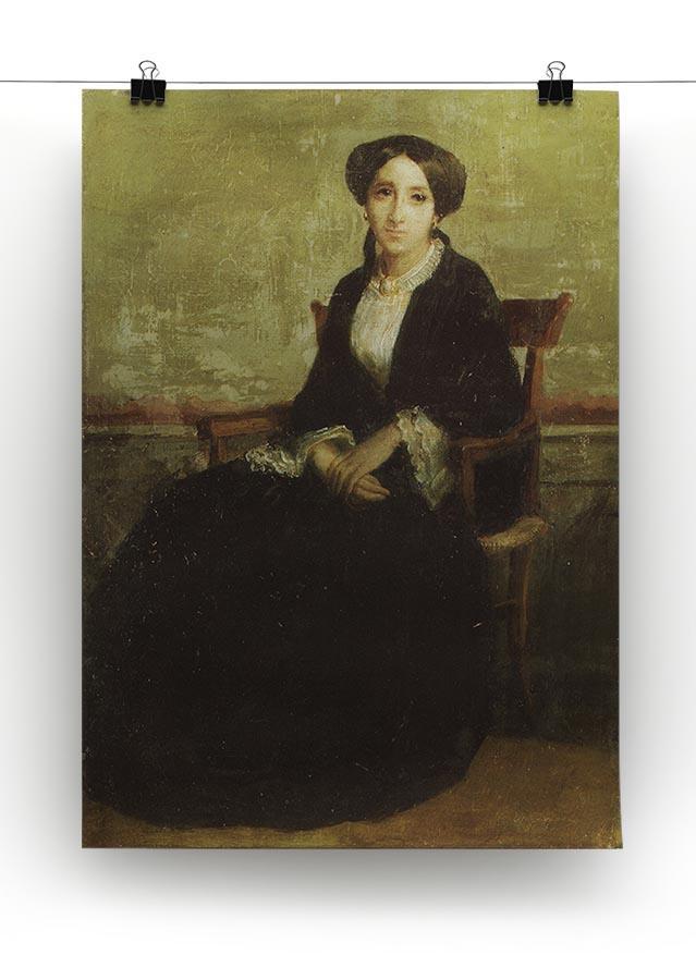 A Portrait of Genevieve Bouguereau 1850 By Bouguereau Canvas Print or Poster - Canvas Art Rocks - 2