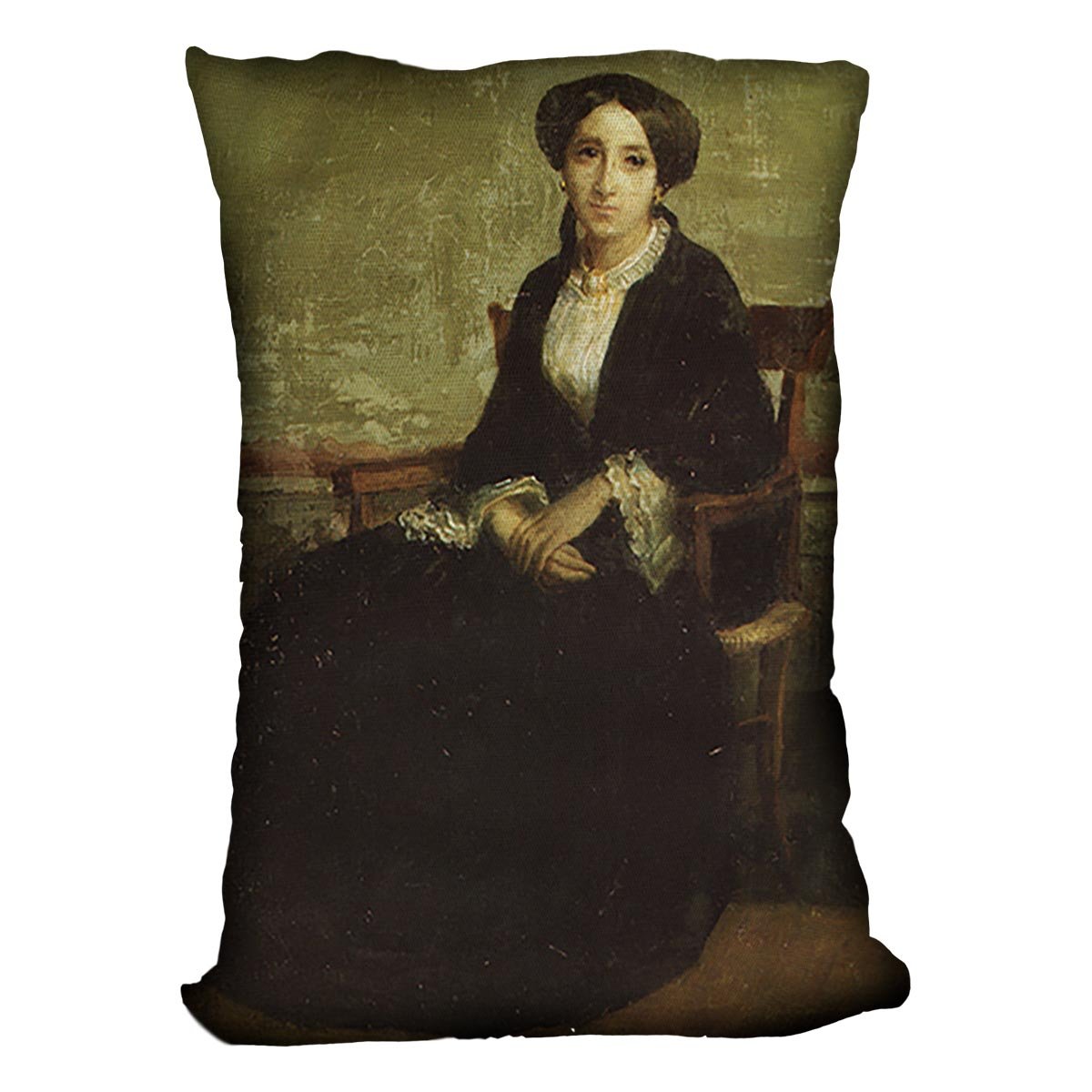 A Portrait of Genevieve Bouguereau 1850 By Bouguereau Throw Pillow