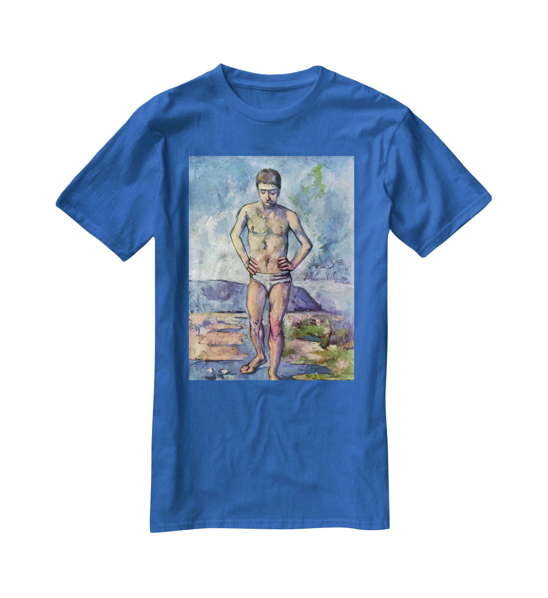 A Swimmer by Cezanne T-Shirt - Canvas Art Rocks - 2