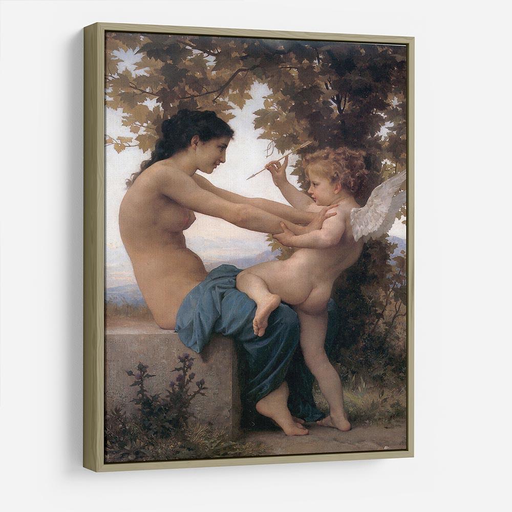 A Young Girl Defending Herself Against Eros By Bouguereau HD Metal Print