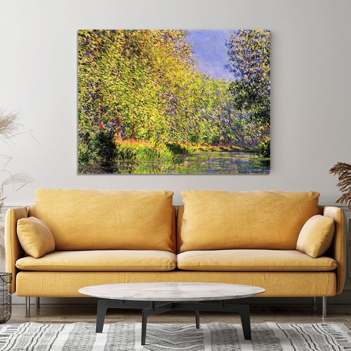 A bend of the Epte Giverny by Monet Canvas Print or Poster - Canvas Art Rocks - 4