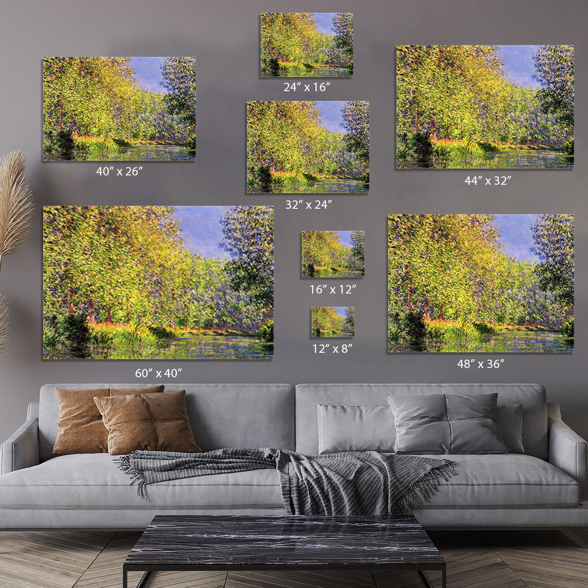 A bend of the Epte Giverny by Monet Canvas Print or Poster - Canvas Art Rocks - 7