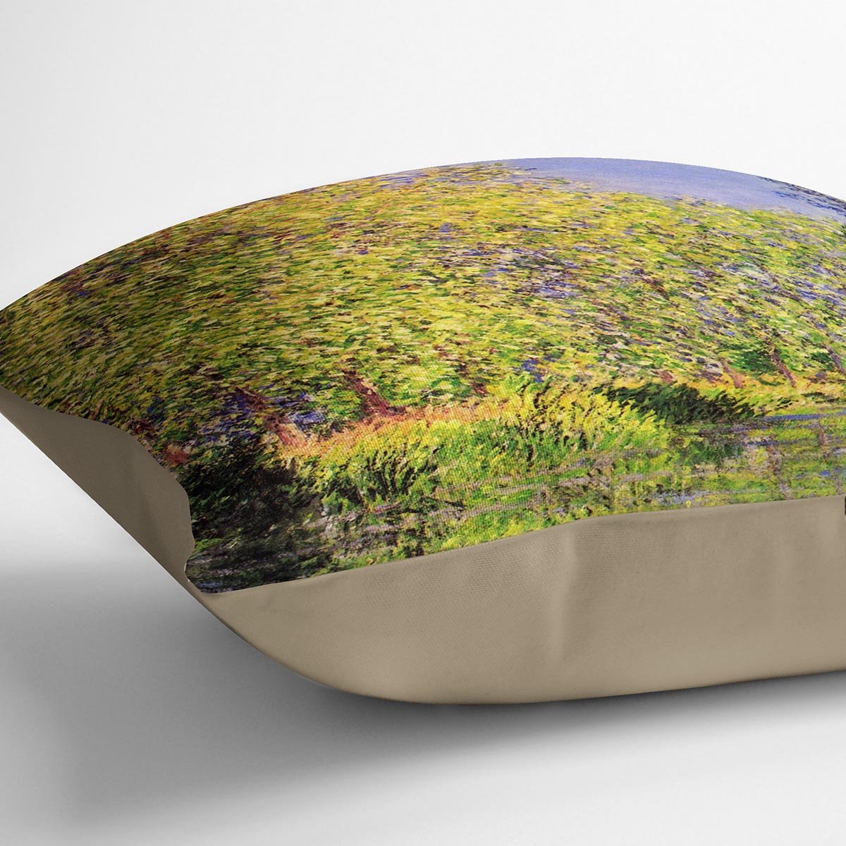 A bend of the Epte Giverny by Monet Throw Pillow