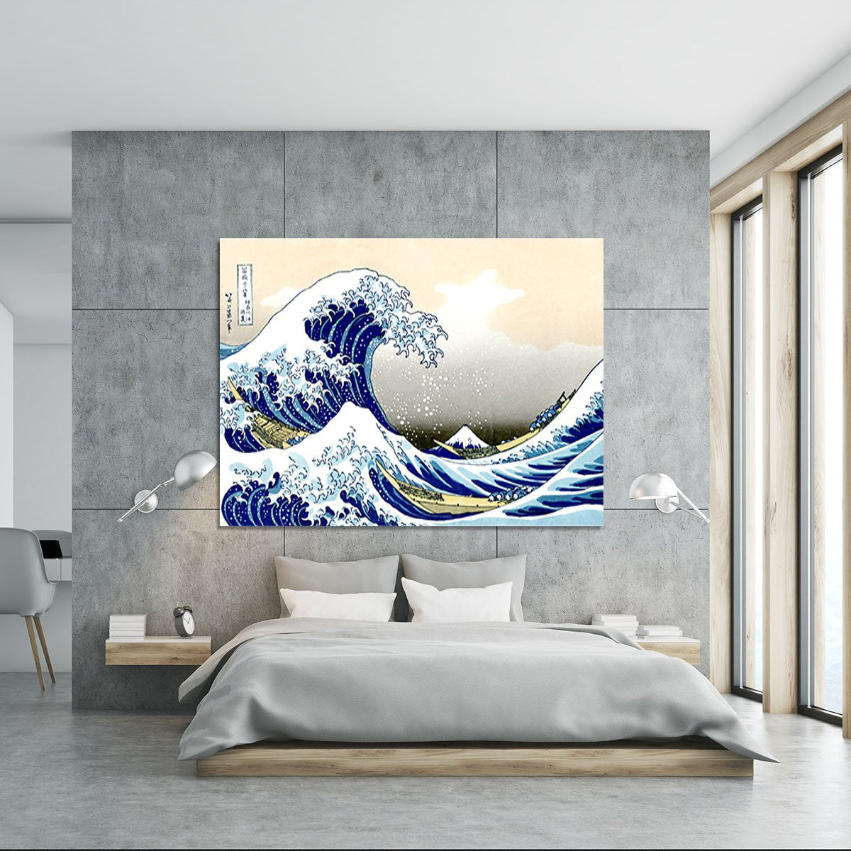 A big wave off Kanagawa by Hokusai Canvas Print or Poster