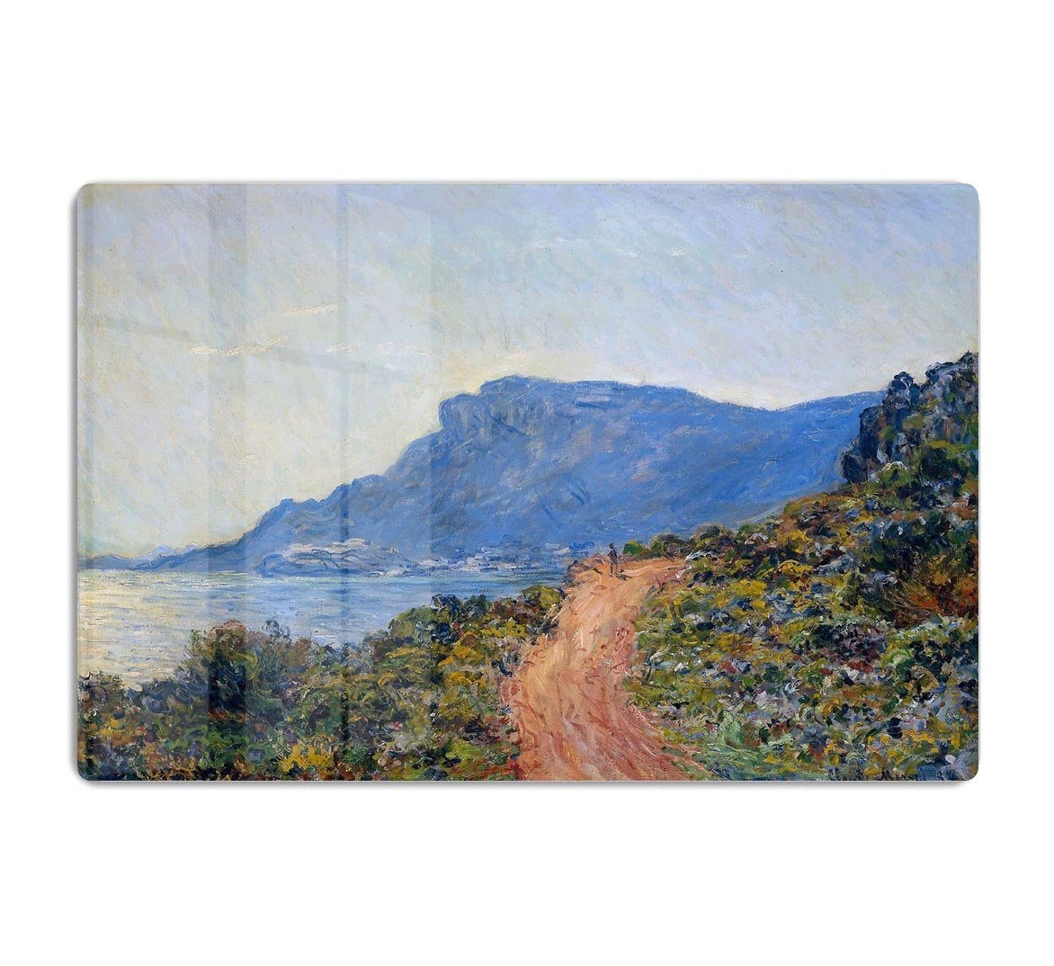 A coastal view with a bay by Monet HD Metal Print