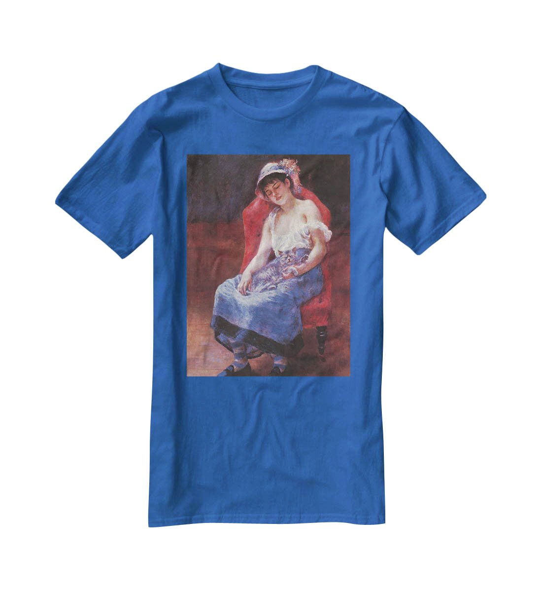 A girl asleep by Renoir T-Shirt - Canvas Art Rocks - 2
