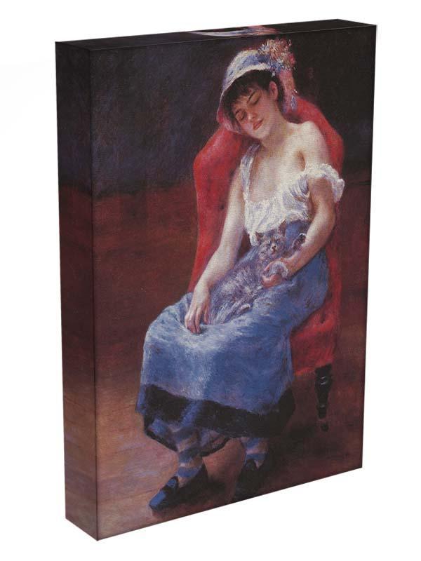 A girl asleep by Renoir Canvas Print or Poster - Canvas Art Rocks - 3