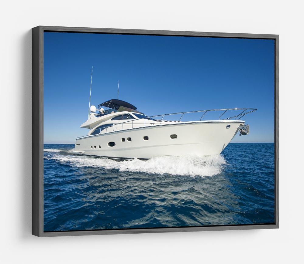 A luxury private motor yacht HD Metal Print