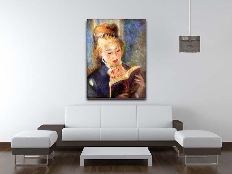 A reading girl1 by Renoir Canvas Print or Poster - Canvas Art Rocks - 4