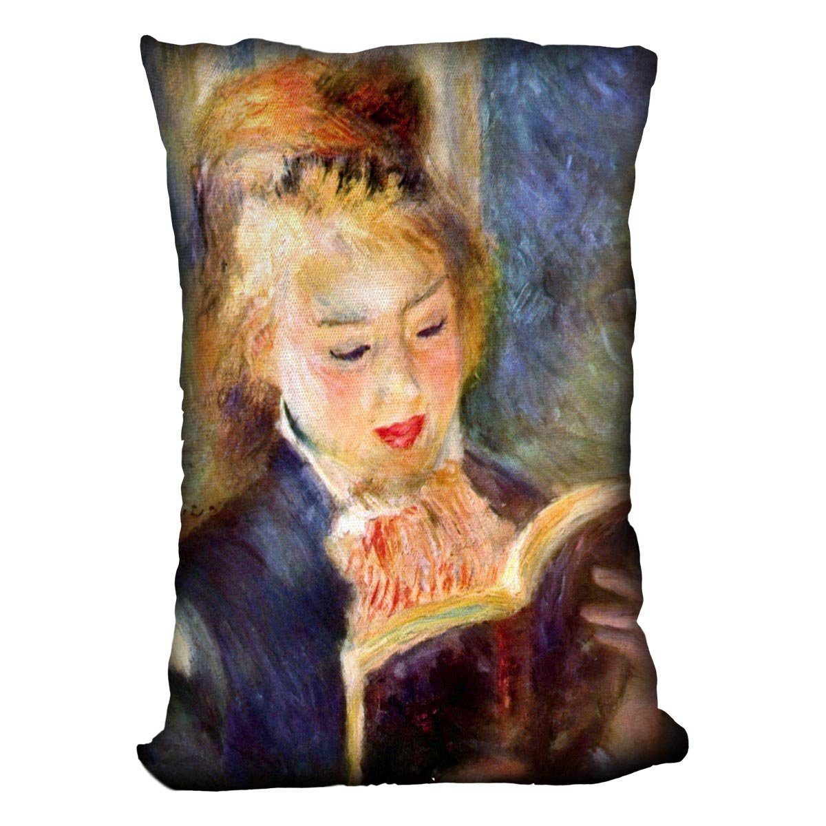 A reading girl1 by Renoir Throw Pillow