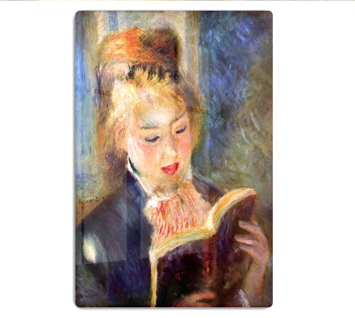 A reading girl1 by Renoir HD Metal Print