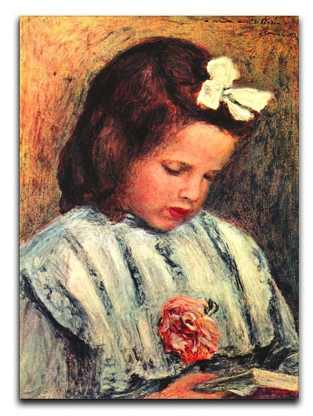 A reading girl by Renoir Canvas Print or Poster  - Canvas Art Rocks - 1