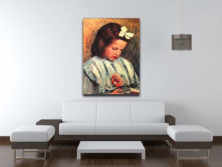 A reading girl by Renoir Canvas Print or Poster - Canvas Art Rocks - 4