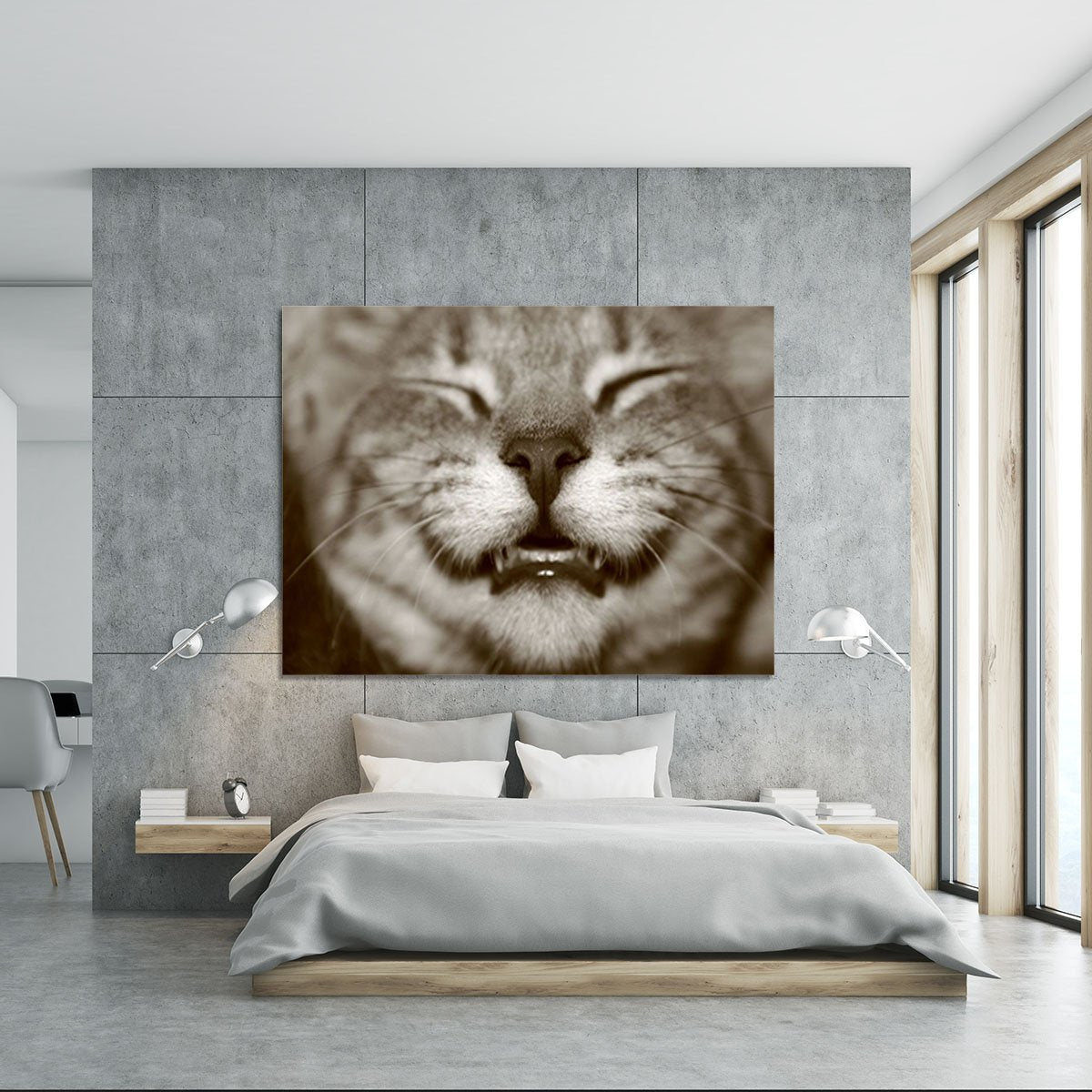 A smiling kitten Canvas Print or Poster