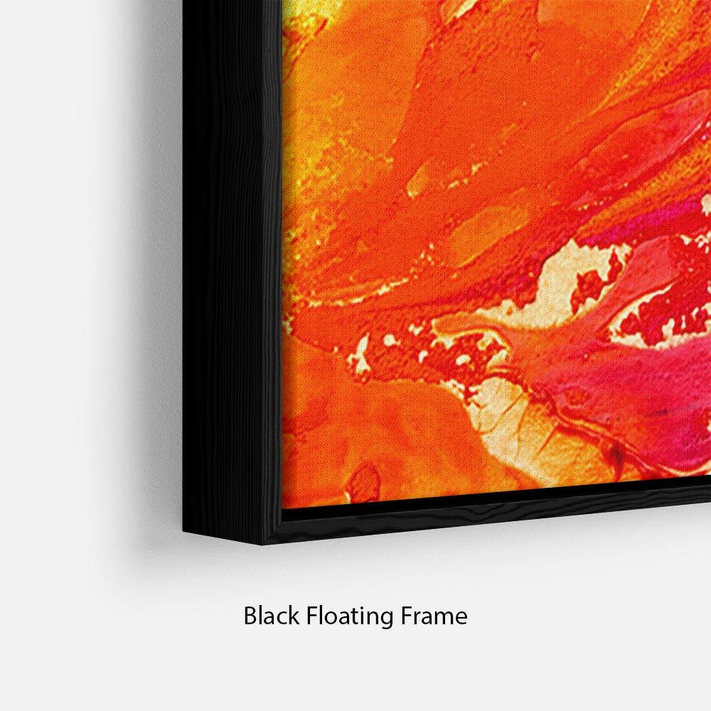 Abstract Oil Paint Floating Frame Canvas