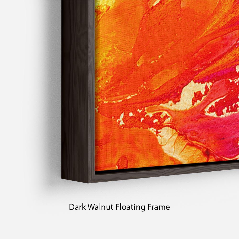 Abstract Oil Paint Floating Frame Canvas