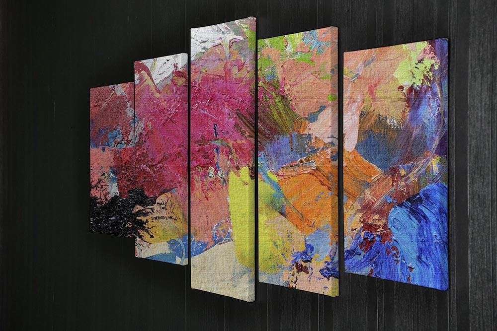 Abstract art 5 Split Panel Canvas  - Canvas Art Rocks - 2