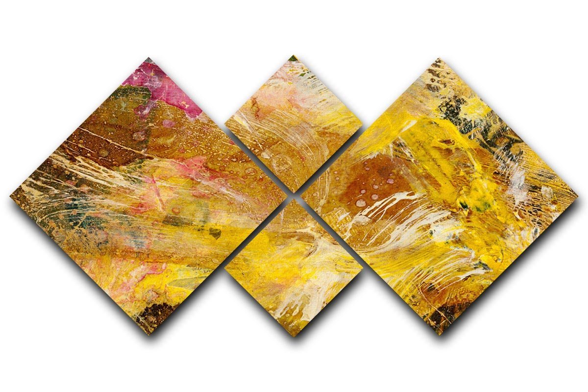 Abstract background by acrylic paint 4 Square Multi Panel Canvas  - Canvas Art Rocks - 1