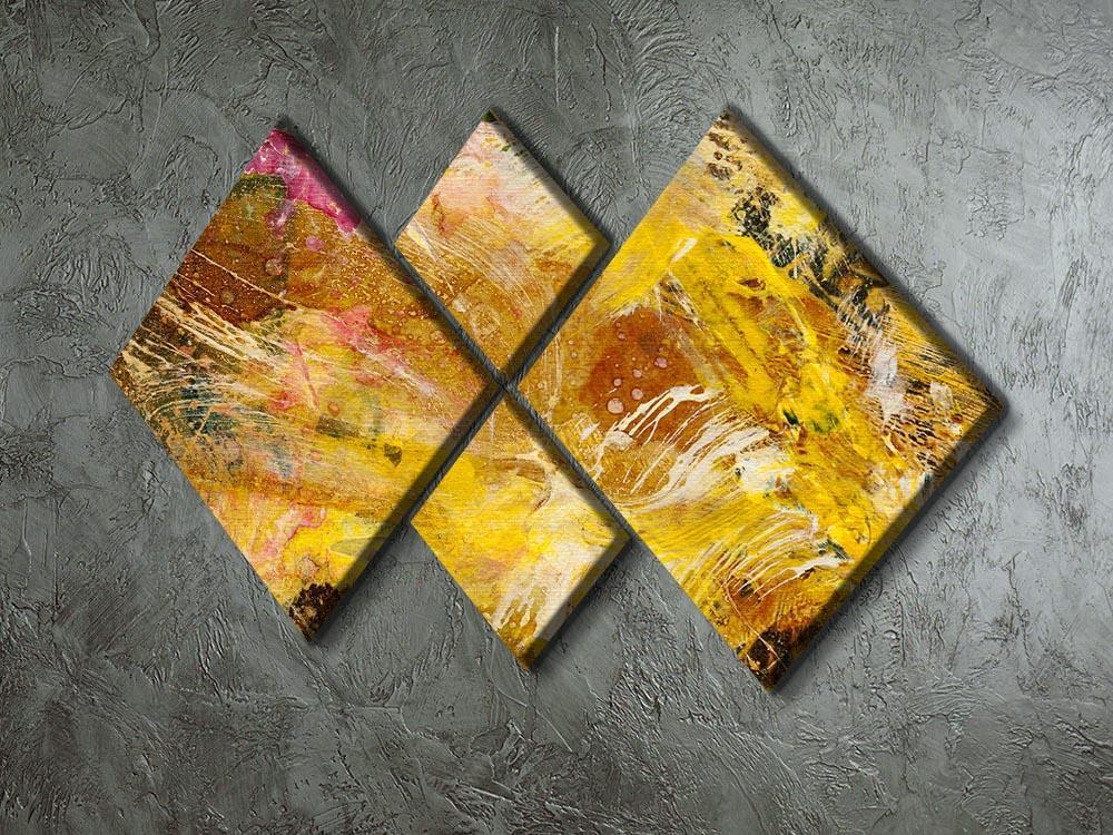 Abstract background by acrylic paint 4 Square Multi Panel Canvas  - Canvas Art Rocks - 2