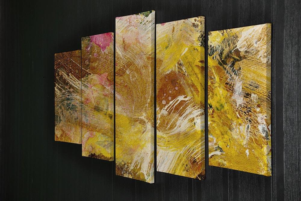 Abstract background by acrylic paint 5 Split Panel Canvas  - Canvas Art Rocks - 2
