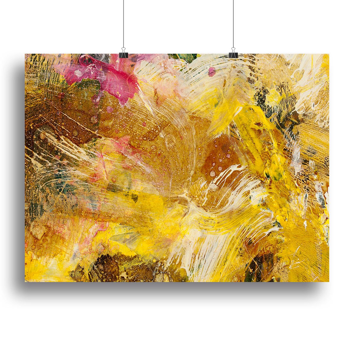 Abstract background by acrylic paint Canvas Print or Poster