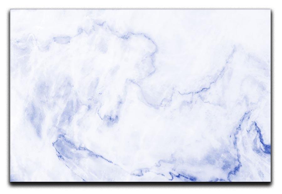 Abstract blue marble patterned Canvas Print or Poster  - Canvas Art Rocks - 1