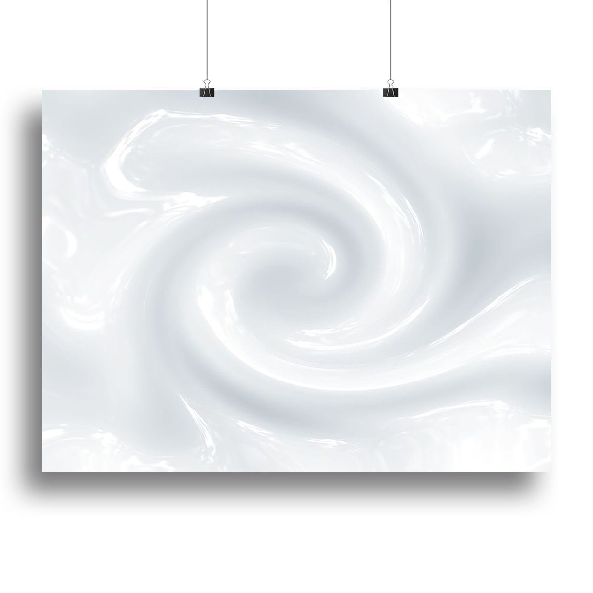 Abstract milk circulation Canvas Print or Poster