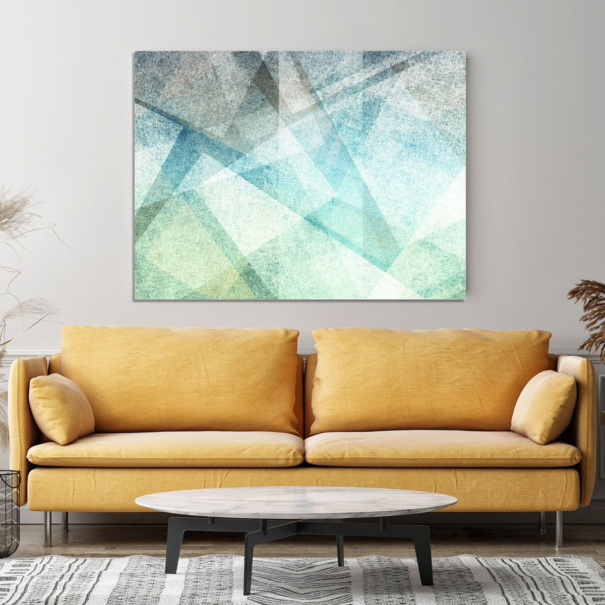 Abstract paper geometric Canvas Print or Poster
