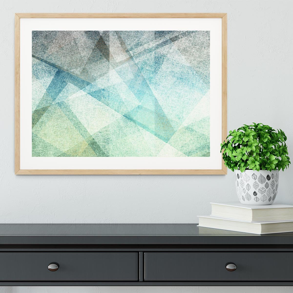 Abstract paper geometric Framed Print - Canvas Art Rocks - 3