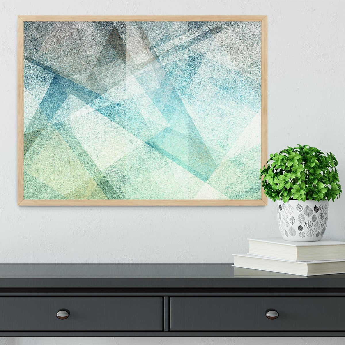 Abstract paper geometric Framed Print - Canvas Art Rocks - 4